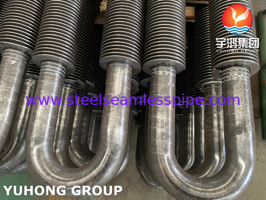 أنبوب U Bend Fin ، ASTM A106 Gr. B أنبوب عالية التردد المطاوئ للأنابيب المتبادلة للحرارة