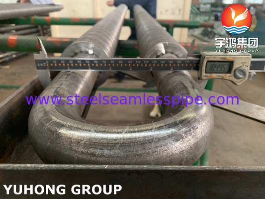 أنبوب U Bend Fin ، ASTM A106 Gr. B أنبوب عالية التردد المطاوئ للأنابيب المتبادلة للحرارة