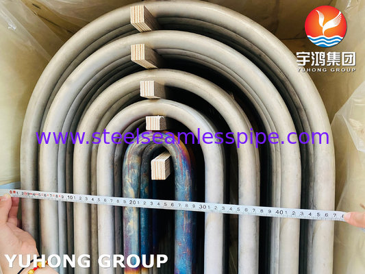 أنبوب الغلاية على شكل U ASTM A213 TP304 / 304L SS أنبوب الانحناء غير الملحوم على شكل حرف U