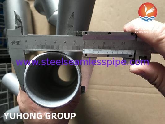 ASTM A815 S31803-W Y TEE وصلة ملحومة بعقب B16.9 سماد تكرير النفط غاز