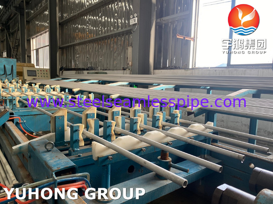 أنبوب مبادلة الحرارة المواد المشمسة المخلطة ASME SA213 TP321 25 * 2 * 9000MM ، الحد الأدنى للكفاءة الجدارية