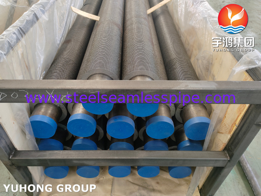 ASME SA106 GR.B فولاذ الكربون عالية التردد المطاط / HFW أنبوب فين لبويلر