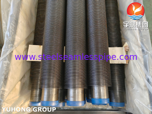 ASME SA106 GR.B فولاذ الكربون عالية التردد المطاط / HFW أنبوب فين لبويلر
