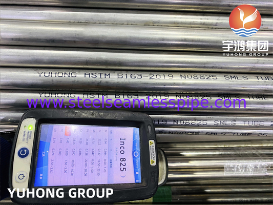 أنبوب بلا مسام من سبيكال ، ASTMB163 NO8825 / Incoloy825 Bright Annealed