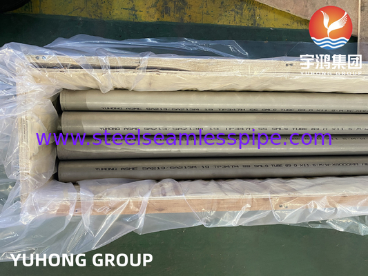 ASME SA213 المادة TP304 / 304L / 316 / 347H أنبوب مبادل الحرارة أنبوب تبريد الهواء