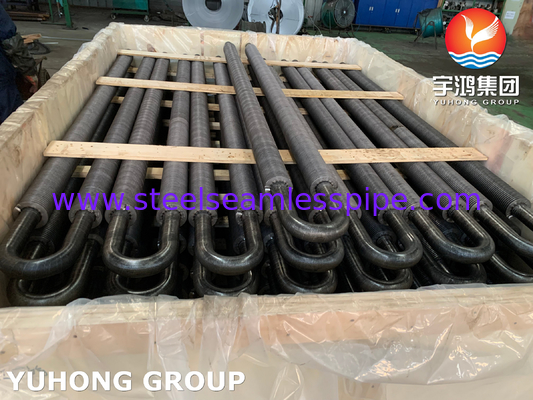 ASME SA106 GR.B أنابيب السطح الممتدة ذات التردد العالي المطاوئة من الفولاذ الكربوني للاقتصاد