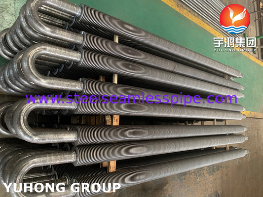 ASME SA106 GR.B أنابيب السطح الممتدة ذات التردد العالي المطاوئة من الفولاذ الكربوني للاقتصاد