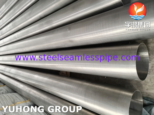 ASTM B862 Gr 2 Ti2 UNS R50400 أنابيب مصفحة من سبيكة التيتانيوم