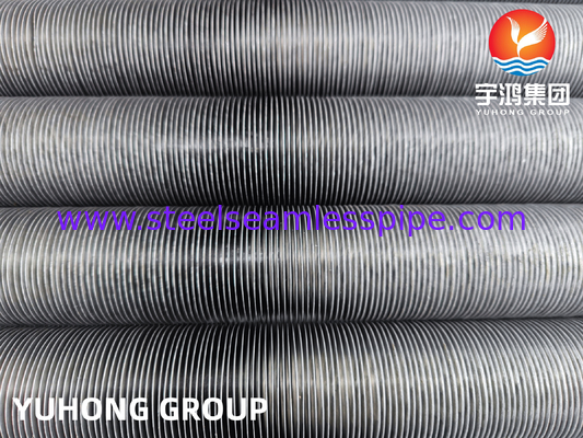 أنبوب من الفولاذ الكربوني ASTM A179 مع زعانف الألومنيوم ، أنبوب مزروع من نوع G للصمام لمبادل الحرارة