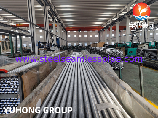 أنبوب من الفولاذ الكربوني ASTM A179 مع زعانف الألومنيوم ، أنبوب مزروع من نوع G للصمام لمبادل الحرارة