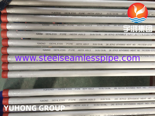 ASTM A312 TP316L أنابيب بلا خيوط من الفولاذ المقاوم للصدأ للصناعات البتروكيماوية