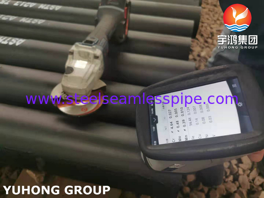 أنبوب فولاذ سبائكي غير ملحوم للمسخن الفائق، ASTM A213 Gr.T5، يستخدم في محطة توليد الطاقة