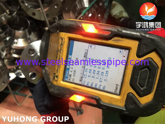 ASTM A182 F60 ، UNS S32205 ، 1.4462 فولاذ مزدوج لحام رقبة اللفاف ، وجه مقشود B16.5