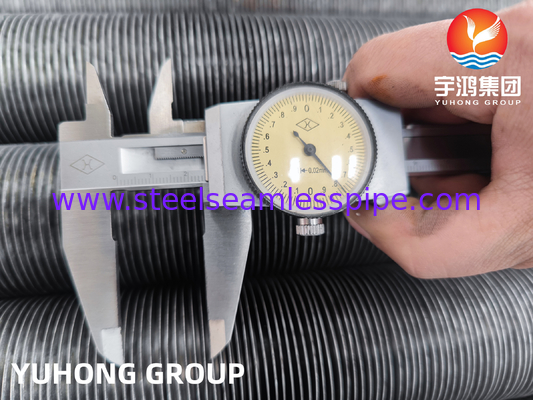 ASTM A179 الألومنيوم الفولاذ الكربوني الأنبوب المدمج للنابضات لتبادل الحرارة ونظام التبريد