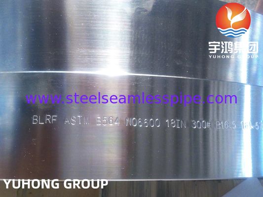 فلنجة عمياء ذات وجه بارز من سبيكة النيكل Alloy 600 وفقًا للمواصفة ASTM B564 لتطبيقات درجات الحرارة العالية