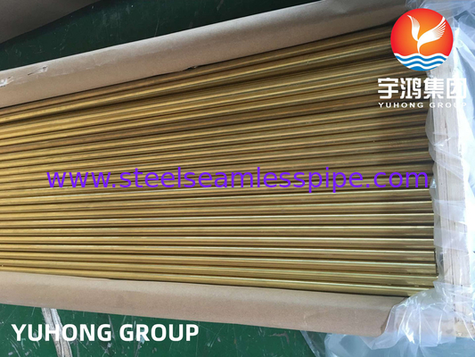 ASTM B111 / ASME SB111 C44300 أنبوب نيكل النحاس بدون مسام لتطبيق نظام تبريد المكثفات