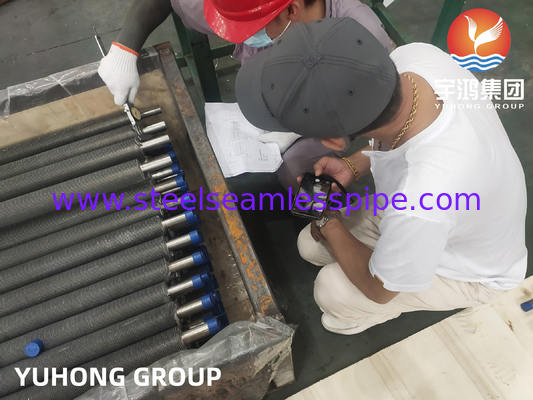 الأنابيب المكشوفة من الفولاذ المقاوم للصدأ ASME SA249 TP304 الألومنيوم 1060 المبردات المبدلة الحرارية المبردات الهواء التطبيق