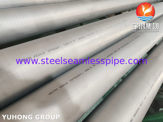 أنابيب الفولاذ المقاوم للصدأ غير الملحومة ASTM A312 TP316Ti تركيبات القوارب الكيميائية مبادل حراري