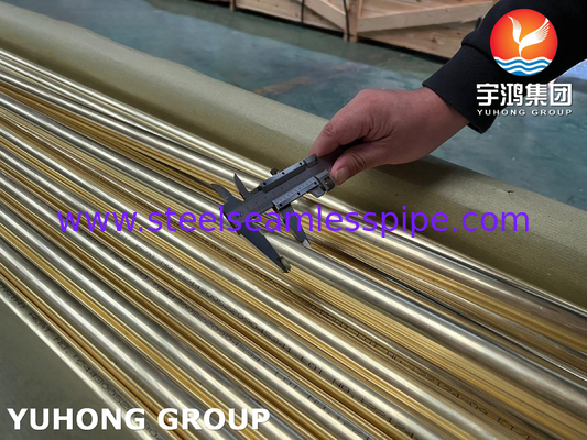 أنبوب غير منسجم من سبيكة النحاس أنبوب نحاس أميراليتي ASTM B111 C44300 C71500 C68700 تطبيق مبادلة الحرارة