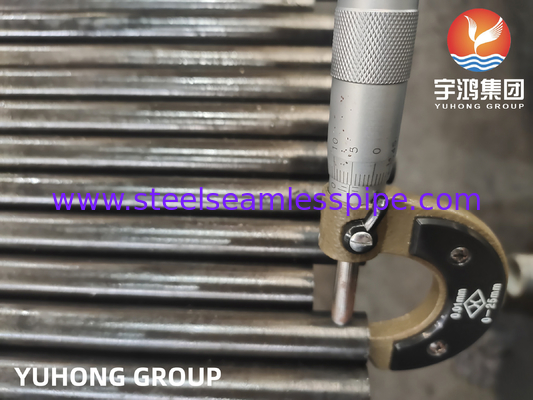 أنبوب غير منسجم من الفولاذ اللاصق ASTM A213 ASME SA213 الصف T5 ، T9 ، T11 ، T22 لبرنامج التبريد الهيدروليكي