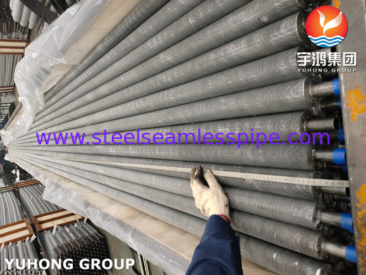 الأنابيب المزروعة بالفصوص ، ASME SA179 أنابيب مبادلة الحرارة من الفولاذ الكربوني مع أنابيب AL