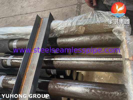 ASTM A335 Gr. P9 أنابيب الفولاذ المسبوب مع 11Cr الزعانف ، أنابيب الزعانف المتسلسلة لفرن النار