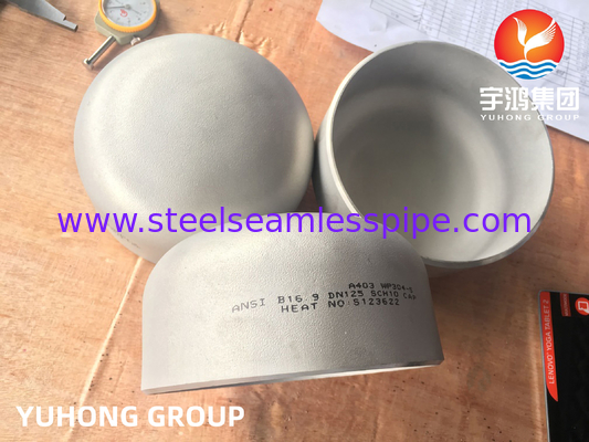 أجهزة التوصيل ، ASTM A403 WP304-S أقفال نهاية بلا خيط من الفولاذ المقاوم للصدأ ، ASME B169