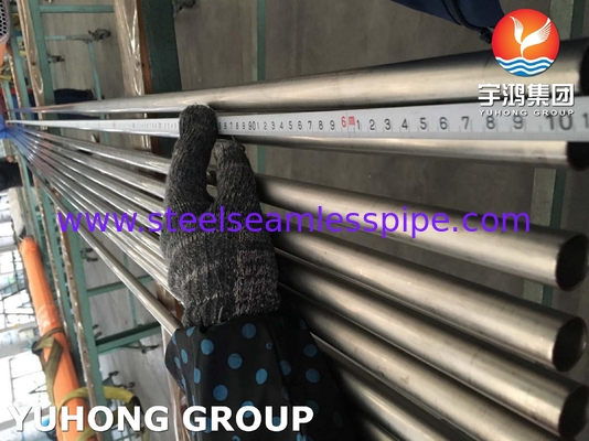 ASME SB338 GR1 ، GR7 ، GR9 ، GR12 أنابيب الفولاذ من سبيكة التيتانيوم لخلاطات المكثفات
