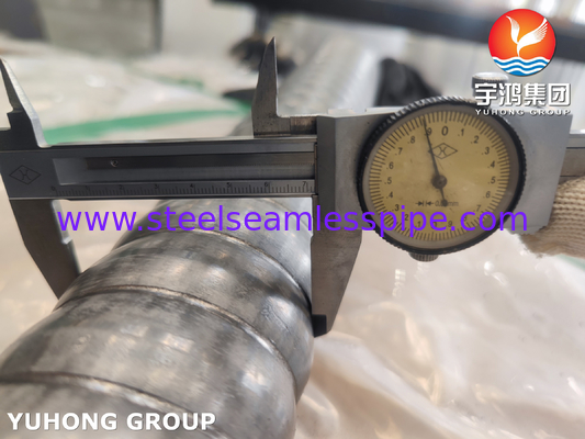 أنابيب الفولاذ المقاوم للصدأ المموجة ASTM A213 TP310S / أنابيب مبادل الحرارة CSST