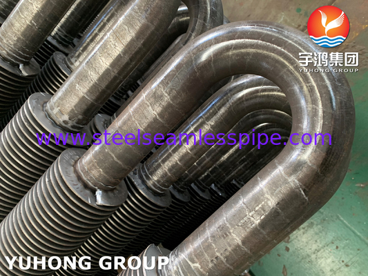 ASTM A106 HF لحام Gr. B الفولاذ الكربوني U Bend Fin Tube للمبادل الحراري