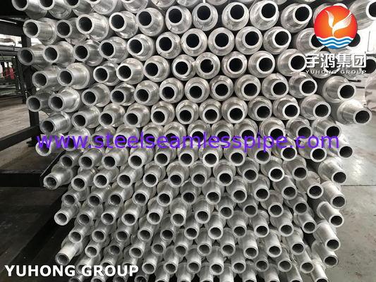 ASTM A179 أنبوب أجنحة محفوفة بلا خيوط من الفولاذ الكربوني ، أنبوب أليتادو مع الأجنحة