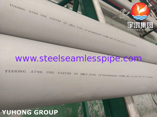 ASTM A790 S31803, S32750, S32205, S31254 أنابيب الفولاذ المزدوجة للتطبيق الصناعي
