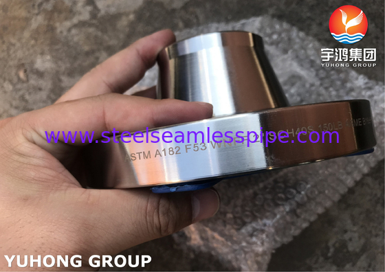 شظايا الفولاذ المزدوجة الفائقة ASTM A182 F53 ، UNS S32750 شظايا رقبة الصلان ، RF ، FF ، B16.5