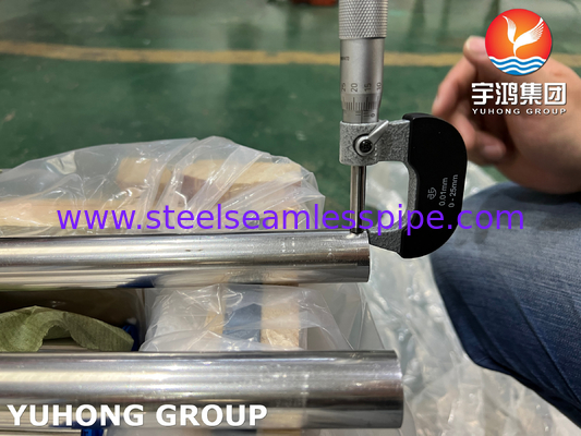 ASTM B111 C71500 CuNi 70% 30% نيكل النحاس أنبوب مبادل الحرارة السلس