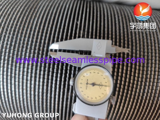 أنابيب الأجنحة المتدلية ذات الأظافر المتدلية ذات التردد العالي ASTM A312 TP347 لأدوات أنابيب الحمل