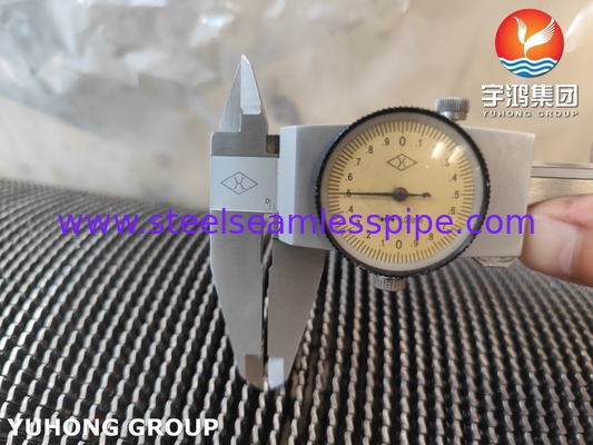 أنابيب الأجنحة المتدلية ذات الأظافر المتدلية ذات التردد العالي ASTM A312 TP347 لأدوات أنابيب الحمل