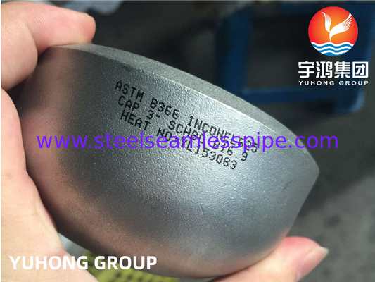ASTM B366 Inconel 625 / UNS N06625 غطاء آخر القفص النيكل سبيكة الفولاذ Buttweld