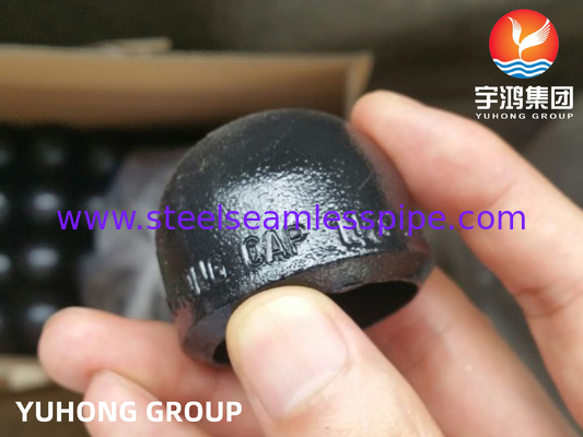 ASTM A234 WPB غطاء نهاية غطاء الأنبوب الكربوني الفولاذ Buttweld