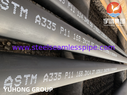 أنابيب بلا خيوط من الفولاذ اللاصق ASTM A335 ، ASME SA335 P5 P9 P11 P12 P22 P91 P92 للطاقة في محطات الطاقة ، المرجل السائل ، الطاقة الحرارية