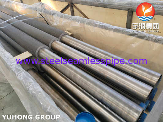 ASME SA106 Gr.B أنبوب الصفوف المطاوئ عالية التردد من الفولاذ الكربوني للتطبيق في المكثفات