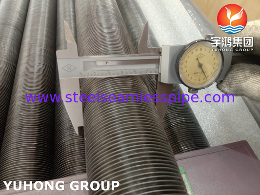 المادة الأساسية للأنابيب المدمجة من نوع G ASME B163 المادة NO4400 الألومنيوم لمبادل الحرارة
