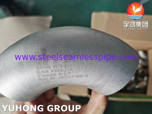 ASTM B363 WPT2 المرفق التيتانيوم سبائك الفولاذ Buttweld التركيب ASME B16.9
