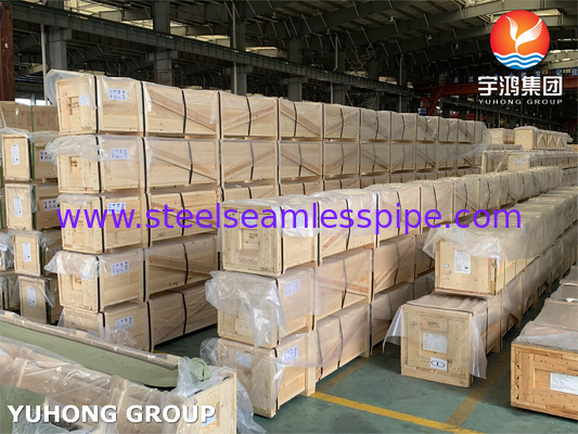 ASTM B111 C44300 أنبوب غير سلس من سبيكة النحاس لمبادل الحرارة