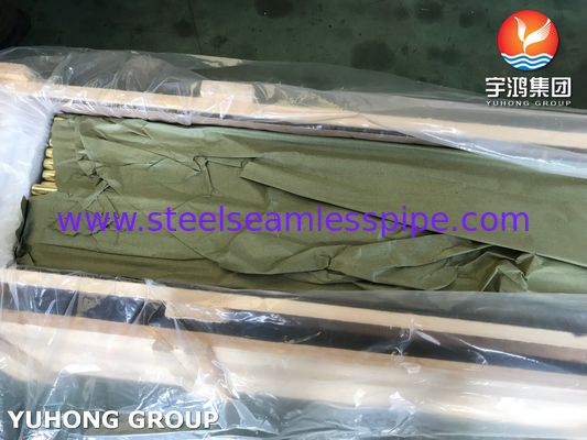 ASTM B111 C44300 أنبوب غير سلس من سبيكة النحاس لمبادل الحرارة