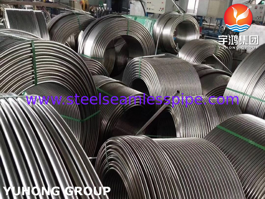 أنبوب ملفوف سلس من الفولاذ المقاوم للصدأ ASTM A269 TP316L لمبادلات الحرارة
