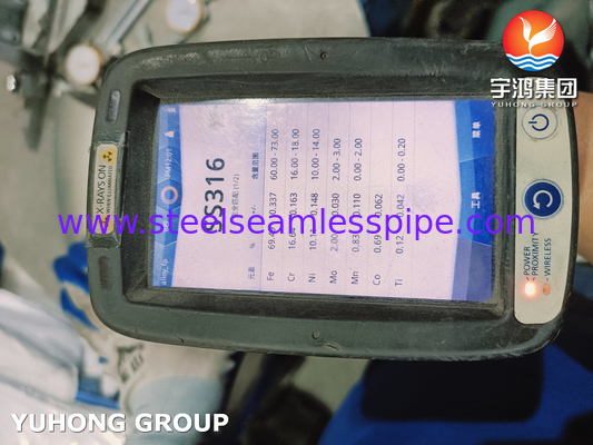 EN10253-4 1.4404 WP316L أدوات أنابيب الفولاذ المقاوم للصدأ المرفق لمصانع معالجة المياه