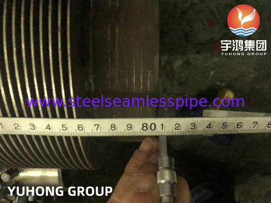 ASTM EN DIN ASTM A106 Gr.B A335 P5 P9 A312 TP304 317L أنابيب ذو أجنحة مغلفة
