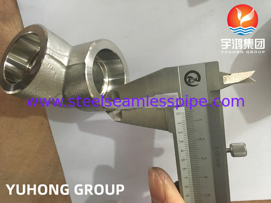 ASTM A182 F304 الفولاذ المقاوم للصدأ مزور مقاس 90 درجة.11