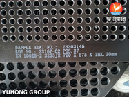 EN 10025-2 S235JR أوراق أنابيب البافل من الفولاذ الكربوني لمبادل الحرارة