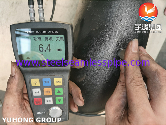 ASTM A234 WP9 CL1 90° المرفق BW SR 5" SCH40 أدوات أنابيب بدون خيوط
